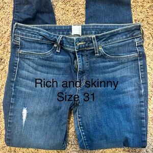 Rich & Skinny Women's Dark Blue Skinny Jeans